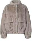 LIU JO SHORT COAT SILVER GREY