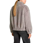 LIU JO SHORT COAT SILVER GREY