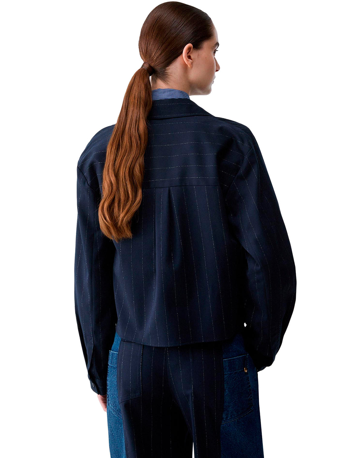 LIU JO BLOUSE BLU LUX.PIN ST/BLU W