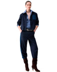 LIU JO BLOUSE BLU LUX.PIN ST/BLU W