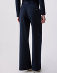 LIU JO PANTS BLU LUREX PIN STRIPE