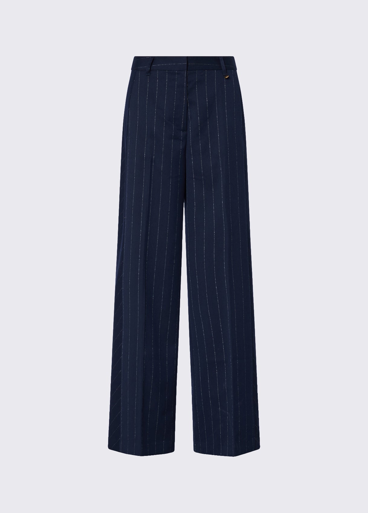 LIU JO PANTS BLU LUREX PIN STRIPE