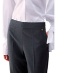 LIU JO PANTS DARK GREY MELANGE