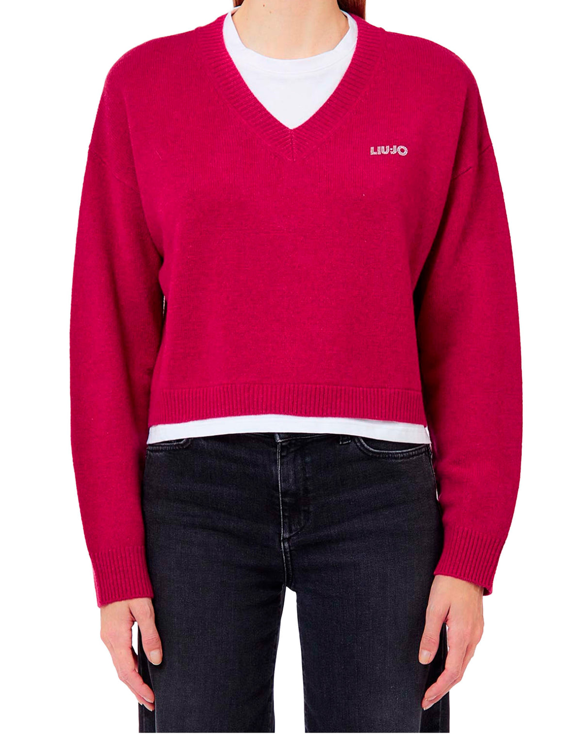 LIU JO SWEATER LIGHT SCARLET