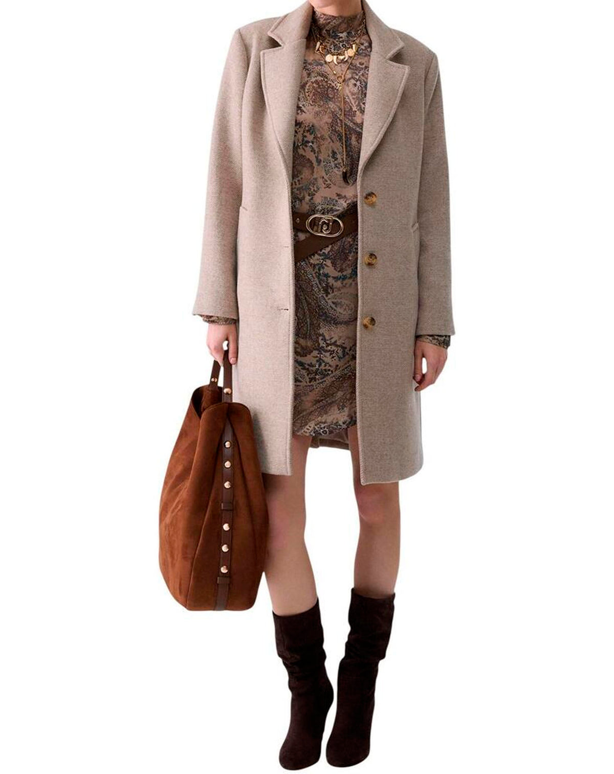 LIU JO COAT SANDY BEIGE