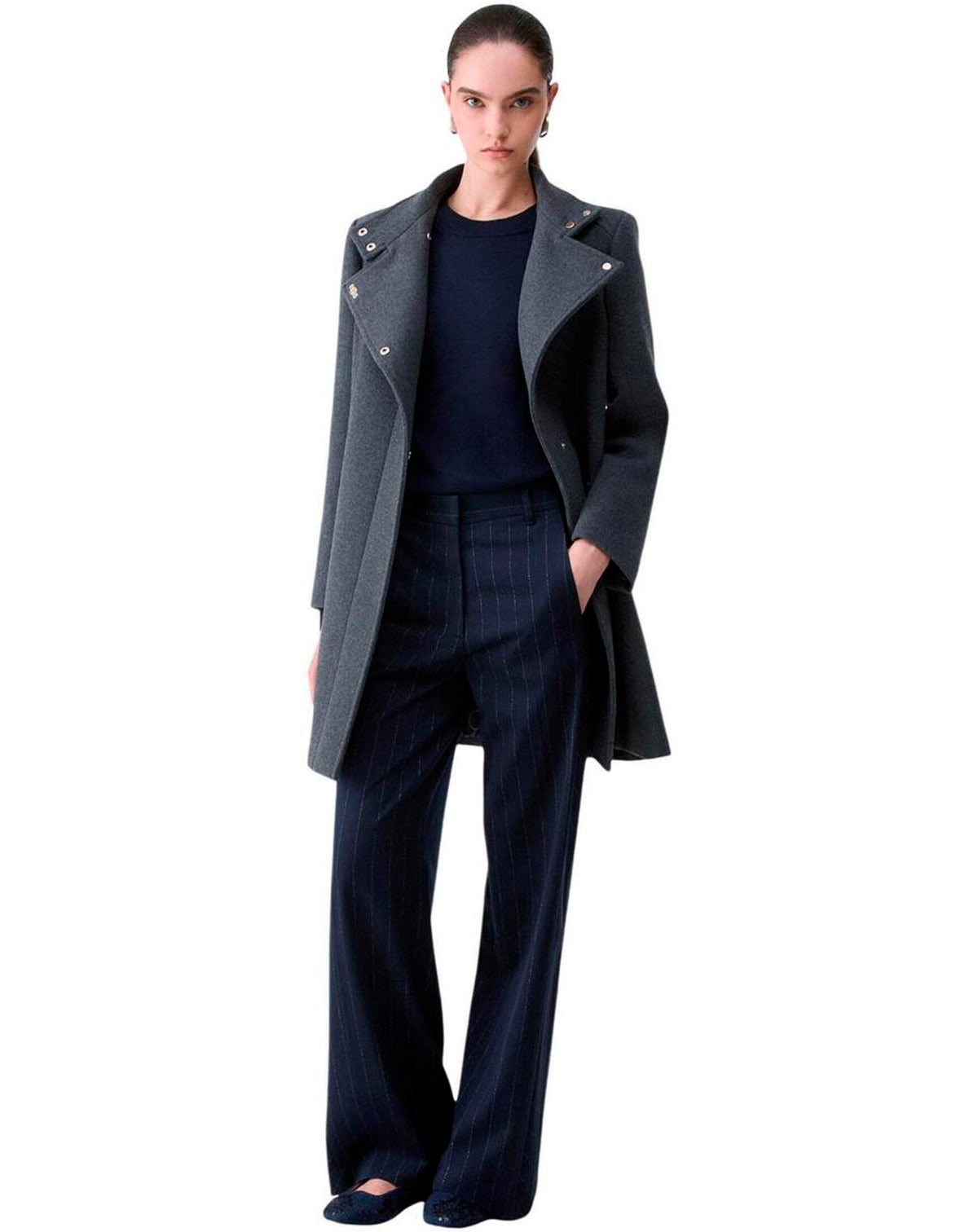LIU JO COAT ASH GREY