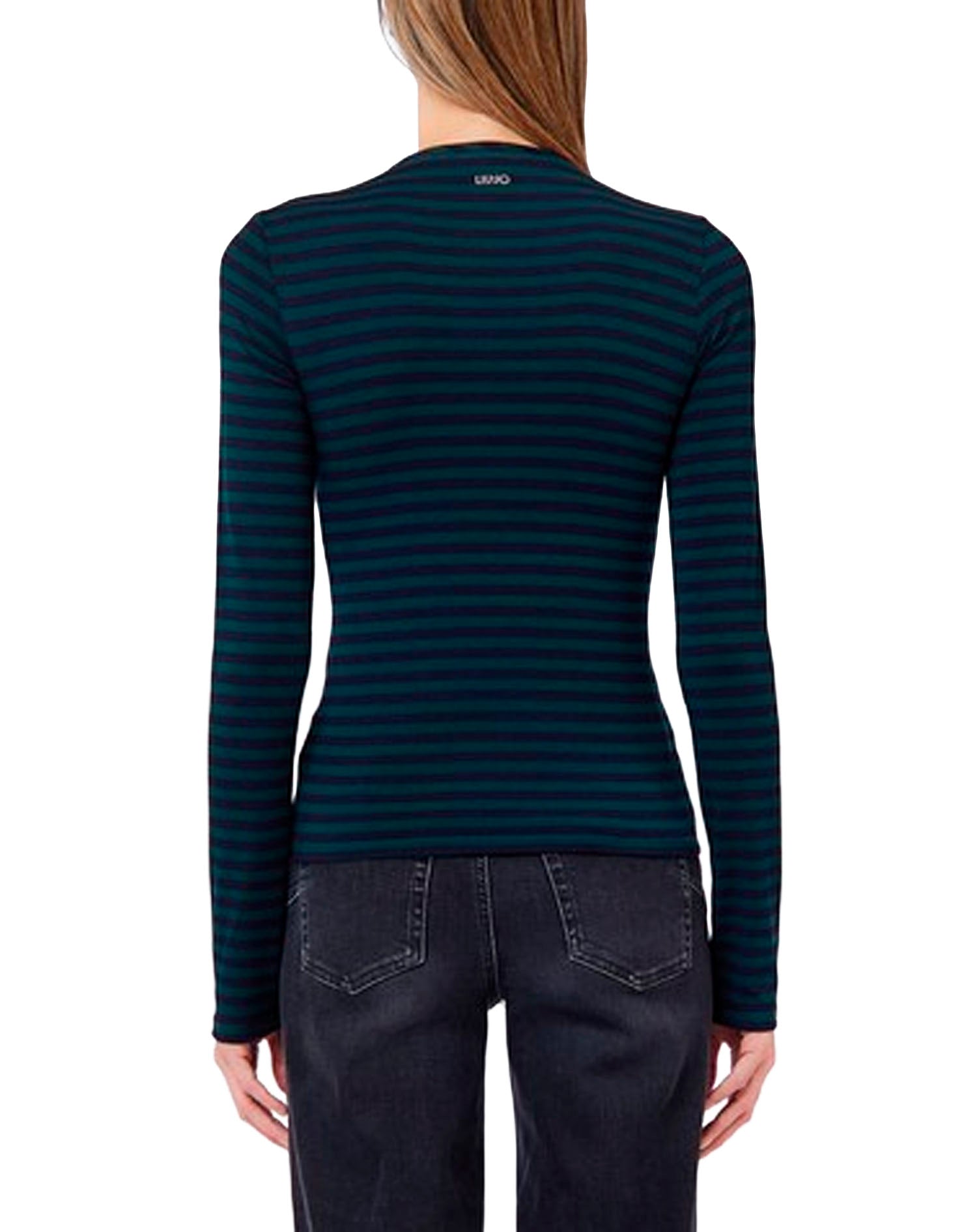 LIU JO T-SHIRT RIGA VERDE BLU