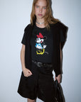 LIU JO T-SHIRT NERO MISS MOUSE COL