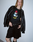LIU JO T-SHIRT NERO MISS MOUSE COL
