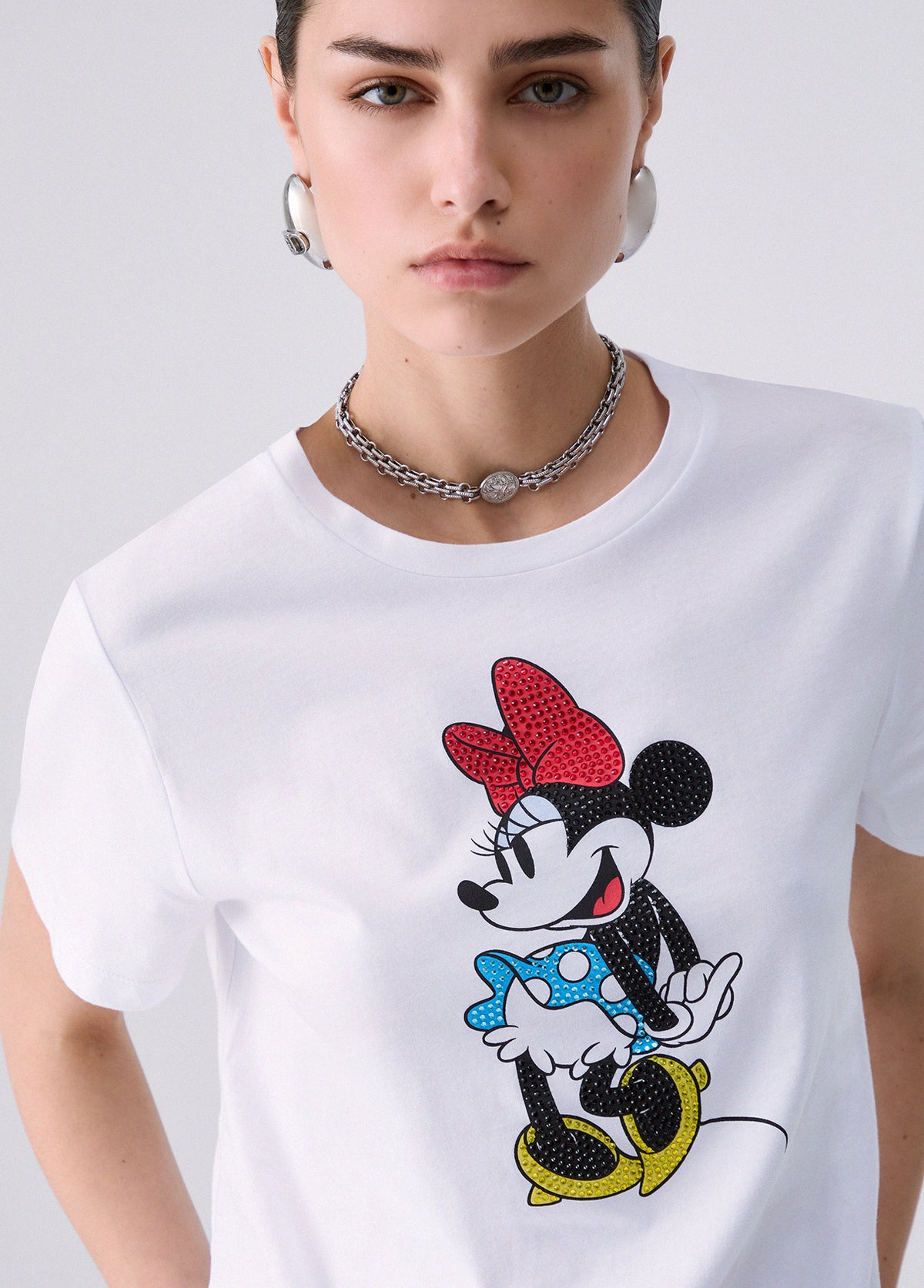 LIU JO T-SHIRT BCO MISS MOUSE COL