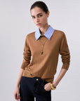 LIU JO SWEATER NUIT NOIR/POP DUSK B