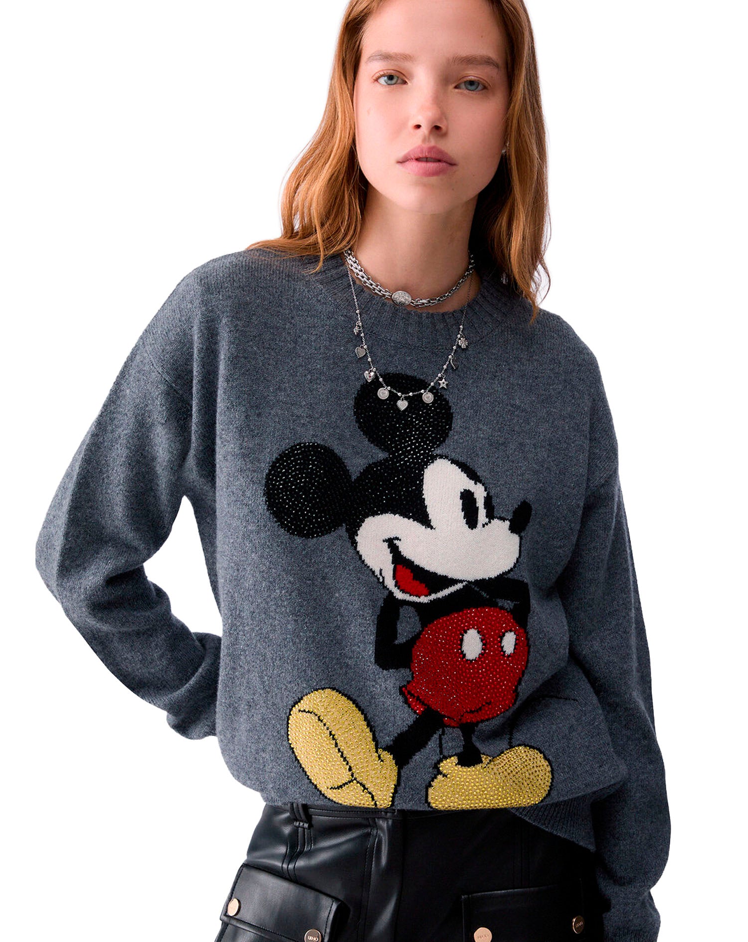 LIU JO SWEATER GRIGIO MM MISTER MOU