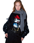 LIU JO SWEATER NERO MISS MOUSE COL