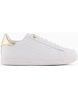 EMPORIO ARMANI EA7 ZAPATILLAS LACE-UP BLANCO/ORO