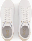 EMPORIO ARMANI EA7 ZAPATILLAS LACE-UP BLANCO/ORO