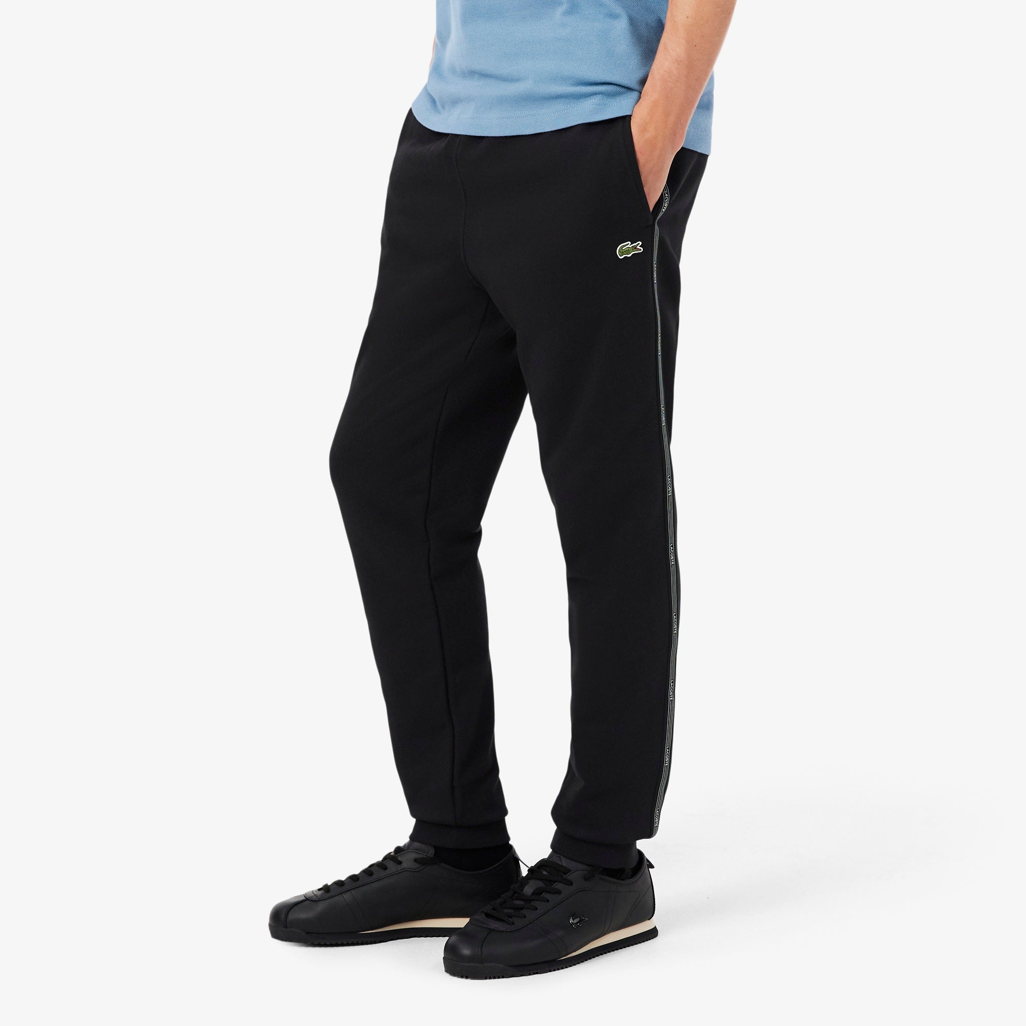 LACOSTE TRACK TROUSERS MALE ADULT  NOIR