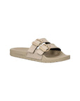 EMPORIO ARMANI UNISEX LEATHER SLIPPER NUDE