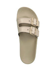 EMPORIO ARMANI UNISEX LEATHER SLIPPER NUDE