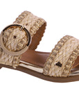 DON ALGODÓN SANDALIAS PLANAS BEIGE