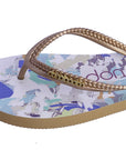 DON ALGODÓN FLIP FLOP CON SUELA ESTAMPADA