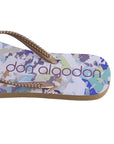 DON ALGODÓN FLIP FLOP CON SUELA ESTAMPADA