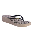 DON ALGODÓN FLIP FLOP CUÑA SUELA DE LEOPARDO