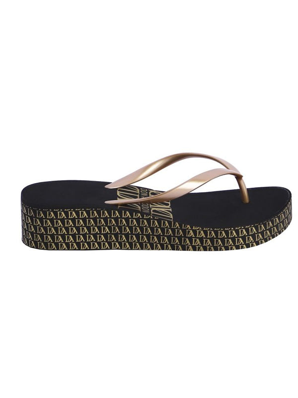 DON ALGODON FLIP FLOP NEGRA-ORO