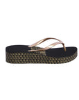 DON ALGODON FLIP FLOP NEGRA-ORO