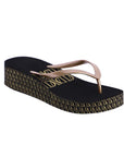 DON ALGODON FLIP FLOP NEGRA-ORO