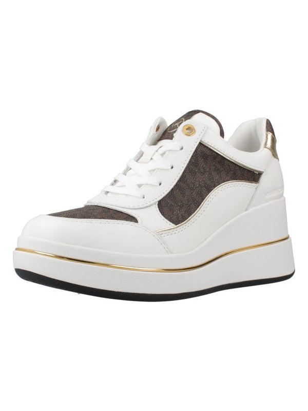 MICHAEL KORS EMMY WEBGE TRAINER LHEATHER BROWN