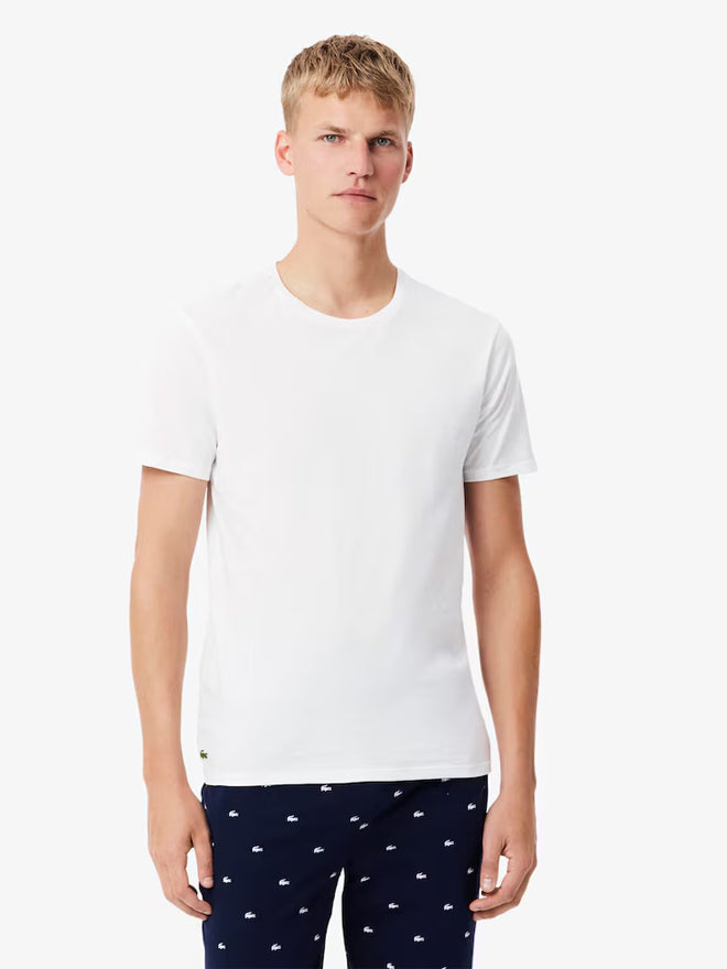 LACOSTE AE211 UNDERWEAR TEE SHIRT MALE BLANC TH9010 00001