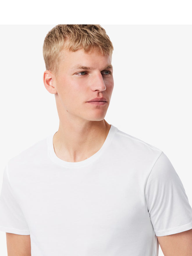 LACOSTE AE211 UNDERWEAR TEE SHIRT MALE BLANC TH9010 00001