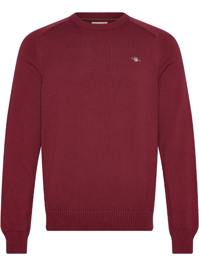 GANT COTTON C NECK PUMPLED RED