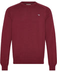 GANT COTTON C NECK PUMPLED RED