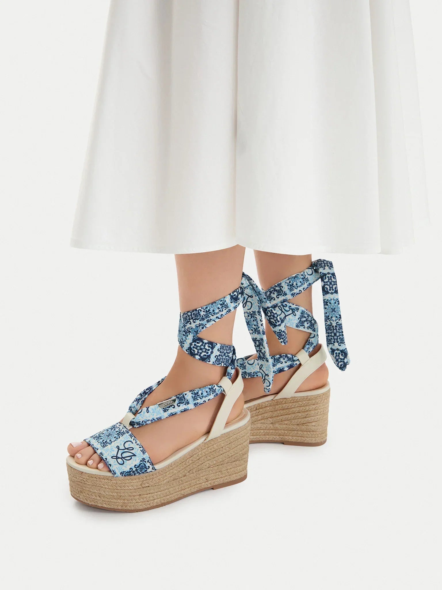 LIU JO BALI 03 - SANDAL PRINTED FABRIC LEO