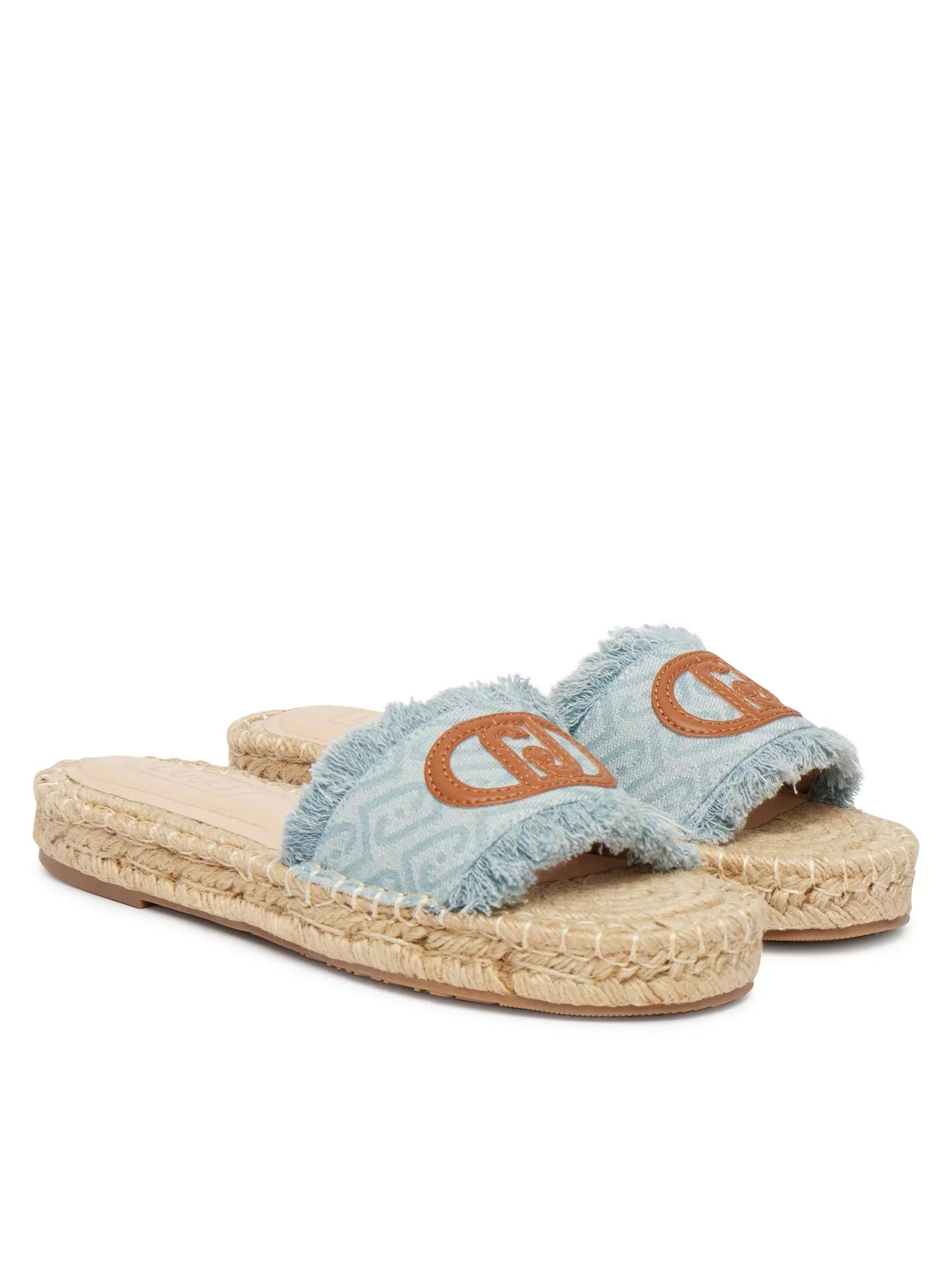 LIU JO PAROS 01 - SLIPPER MONOGRAM DENIM