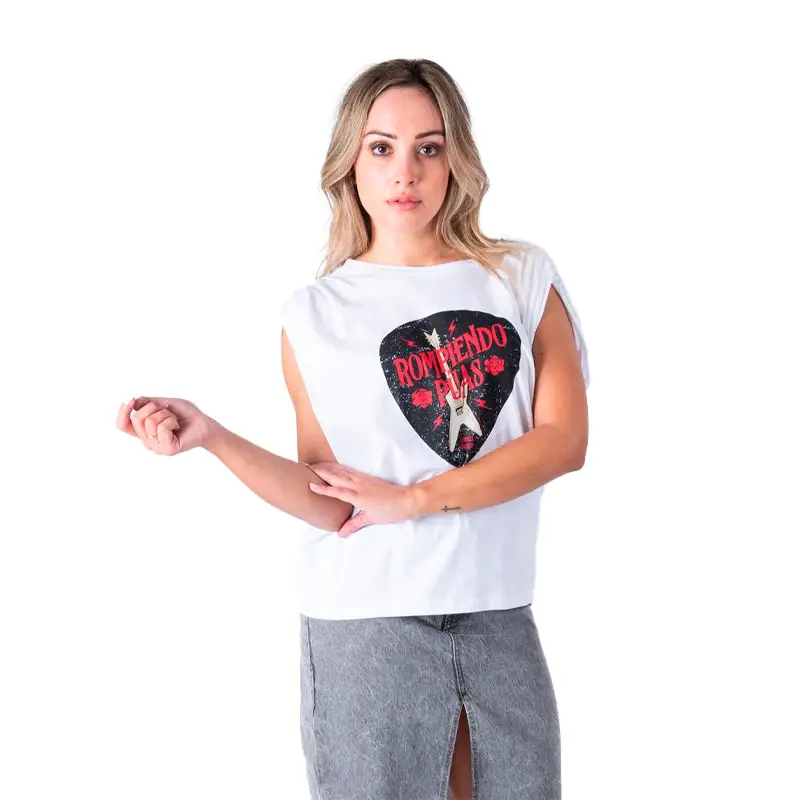 ANIMOSA CAMISETA ROMPPENDO PUAS BLANCA