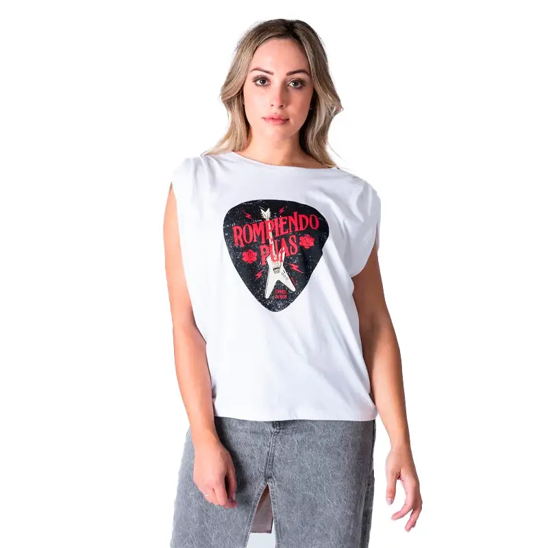 ANIMOSA CAMISETA ROMPPENDO PUAS BLANCA