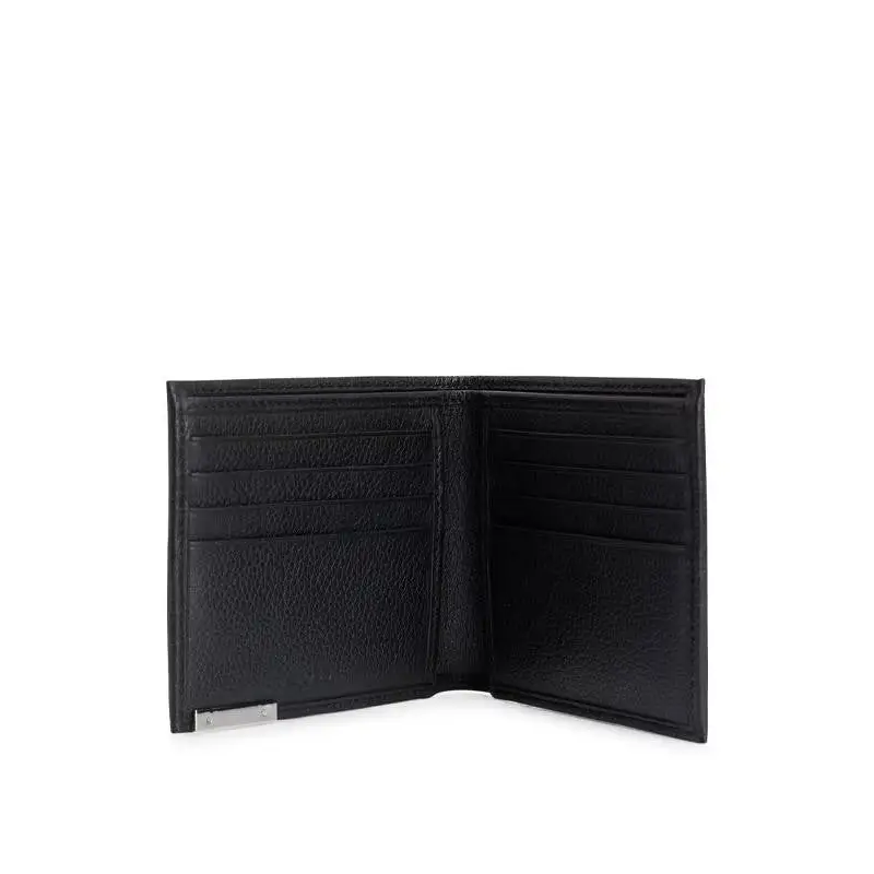 BOSS SET DE PIEL CARTERA Y TARJETERO NEGRO - TALLA ÚNICA