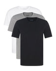 HUGO BOSS T-SHIRT RN 3P NEGRO, GRIS Y BLANCO