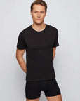 HUGO BOSS T-SHIRT RN 3P NEGRO, GRIS Y BLANCO