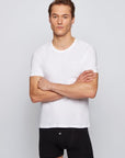 HUGO BOSS T-SHIRT RN 3P NEGRO, GRIS Y BLANCO