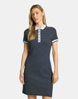GUESS N SS DRESS NK ALPHONSINE STRIPED JET BLACK A9