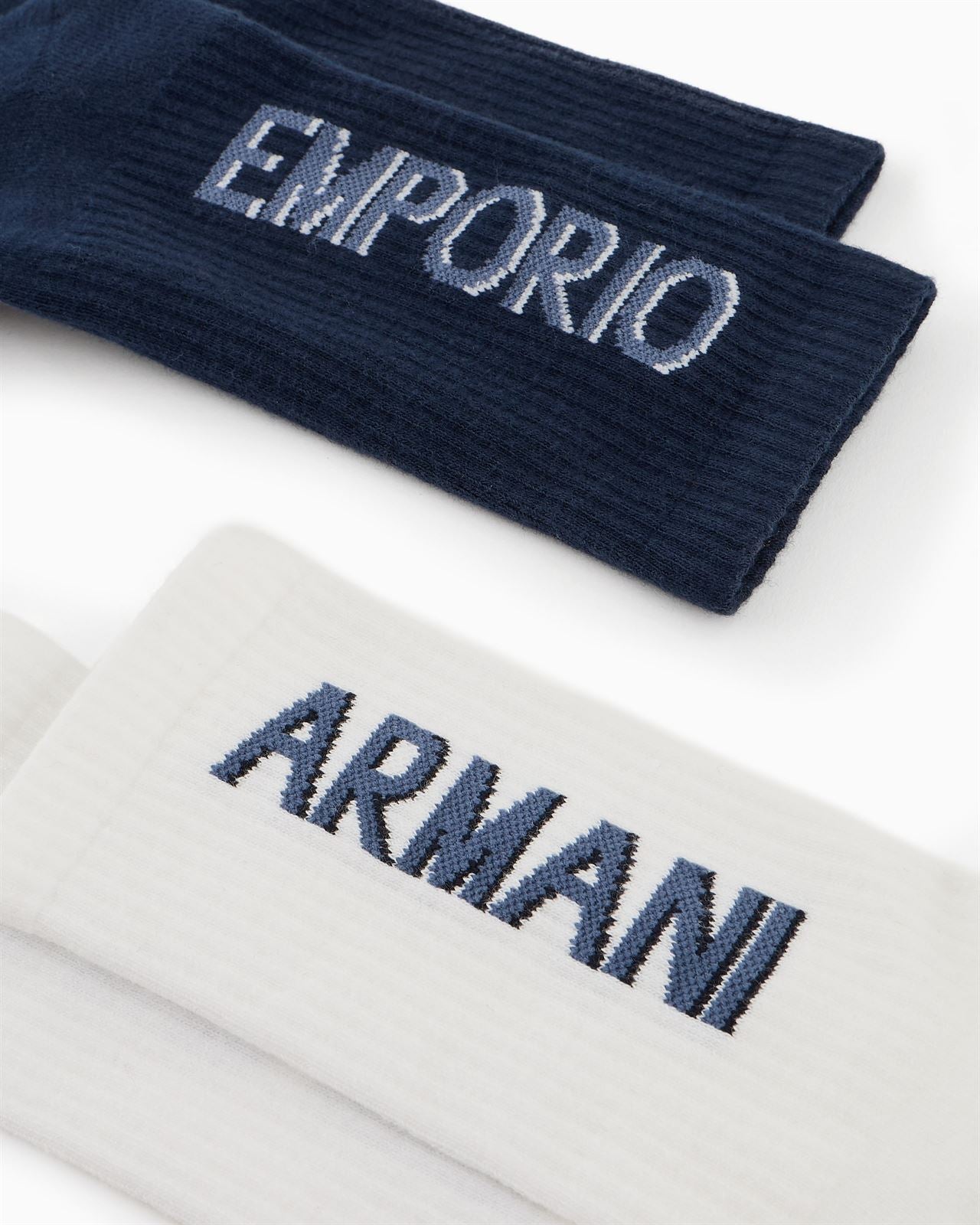 EA7 2-PACK SHORT SOCKS ARMANI BLUE/WHITE