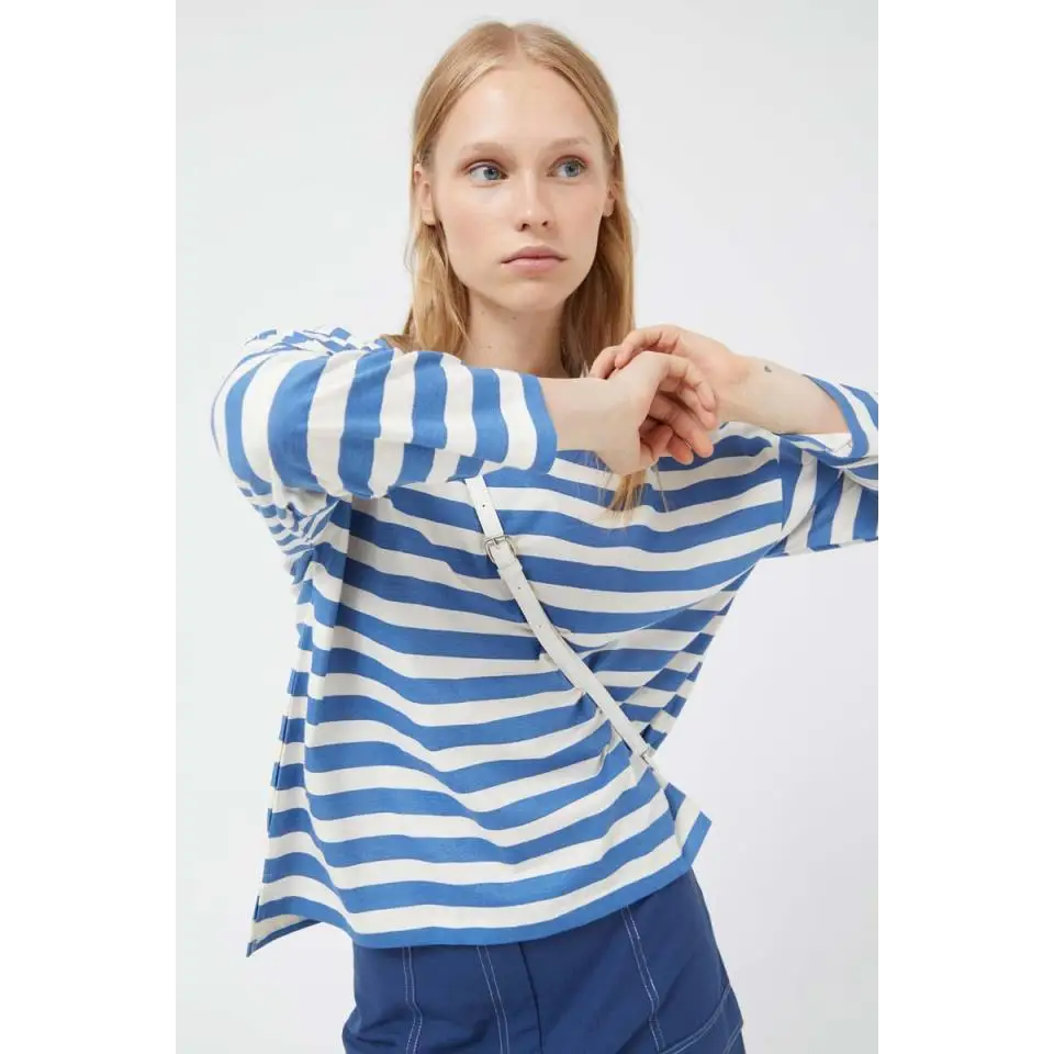 COMPAÑÍA FANTÁSICA CAMISETA MANGA LARGA RAYAS AZUL