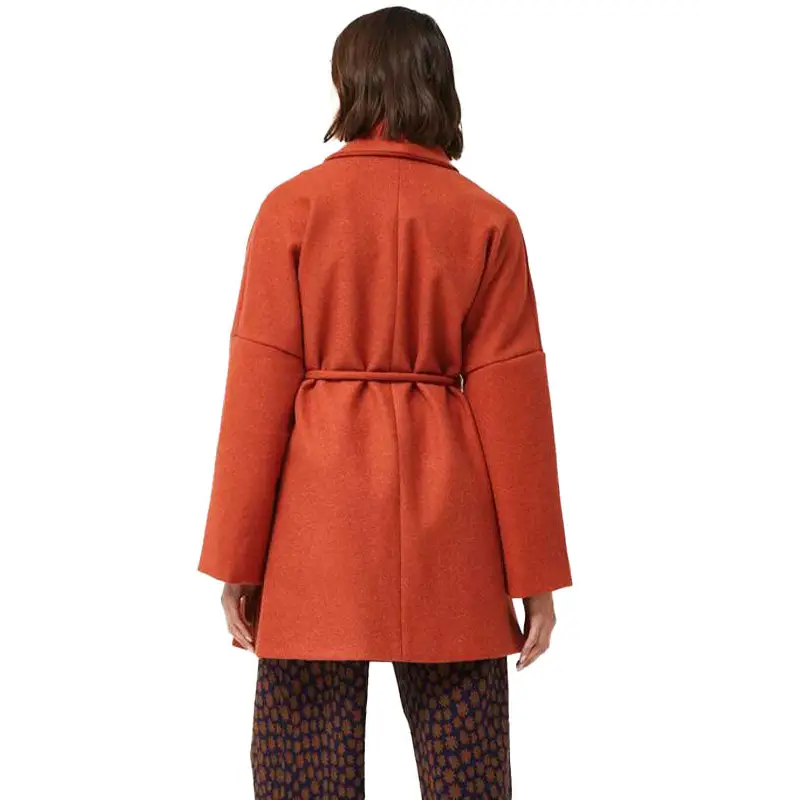 COMPAÑÍA FANTÁSTICA ABRIGO CON CINTURÓN MARRÓN