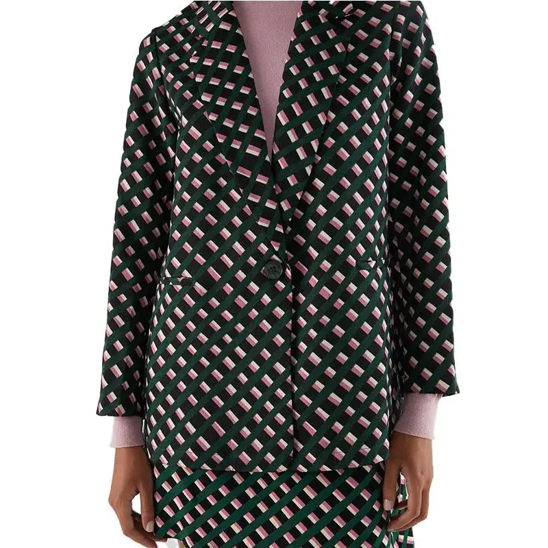 COMPAÑÍA FANTÁSTICA BLAZER ESTAMPADO GEOMÉTRICA