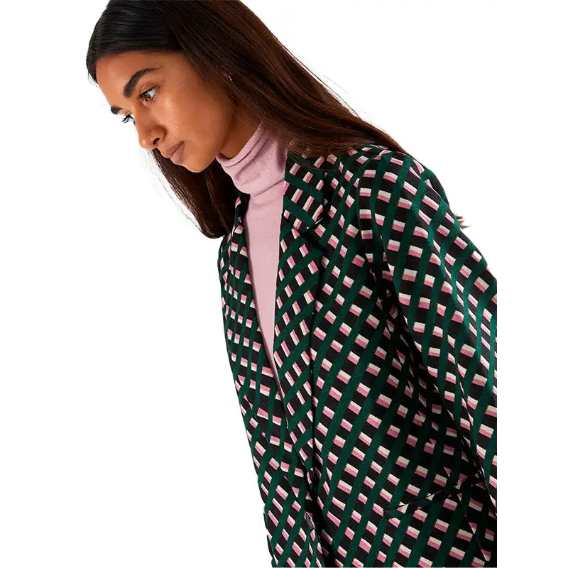 COMPAÑÍA FANTÁSTICA BLAZER ESTAMPADO GEOMÉTRICA
