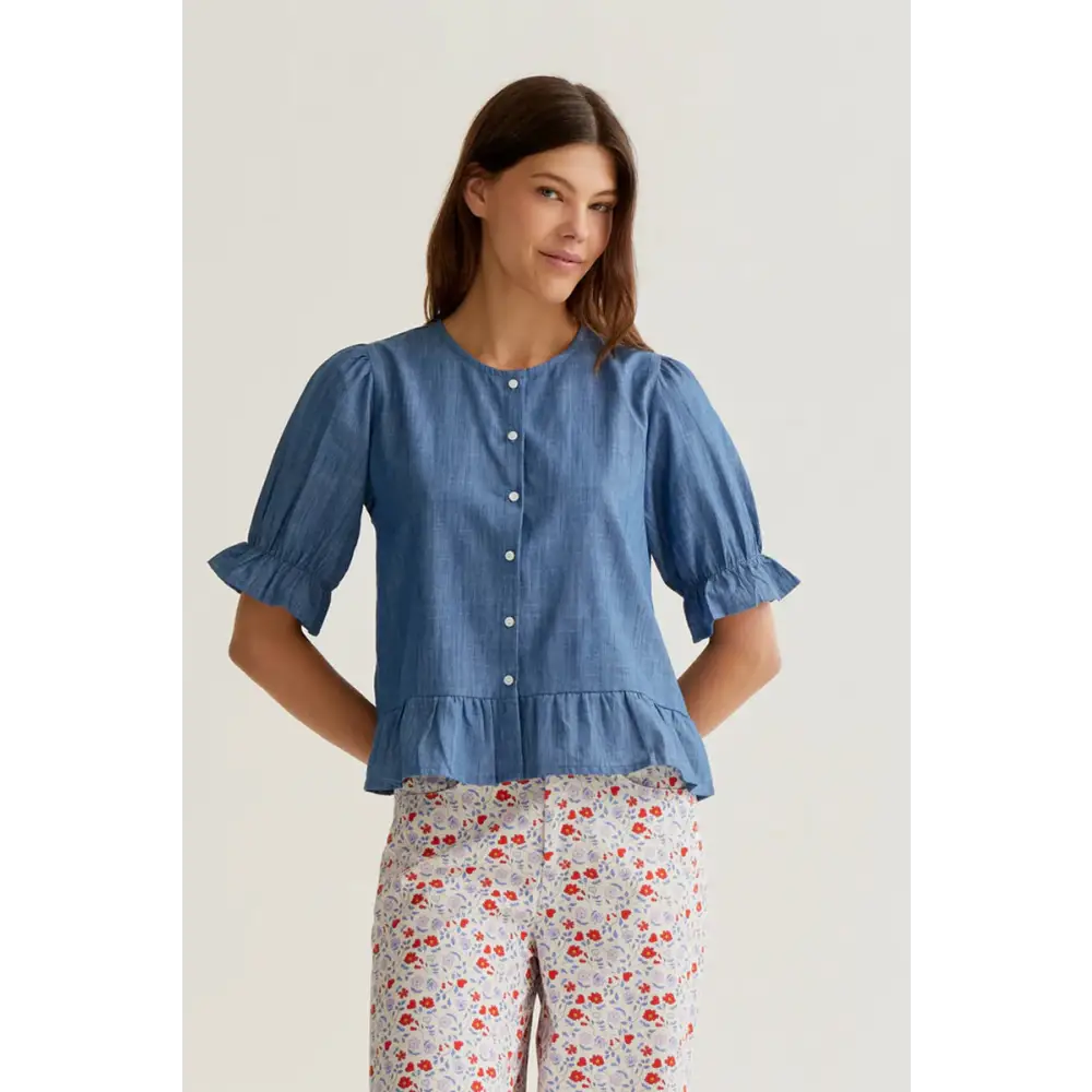 COMPAÑIA FANTASTICA CAMISA 100% ALGODON CHAMBRAY A