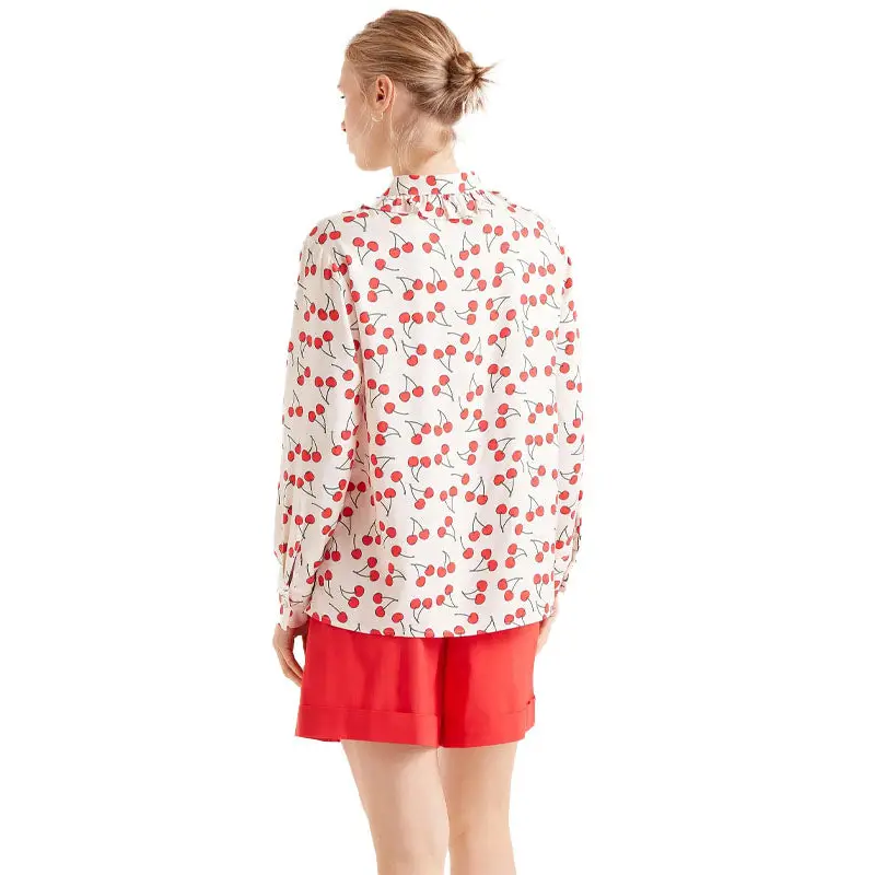 COMPAÑÍA FANTASTICA CAMISA CUELLO VOLANTE ESTAMPAD